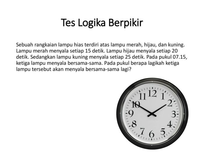 Kunci Sukses: Soal Psikotest - Logika Formil