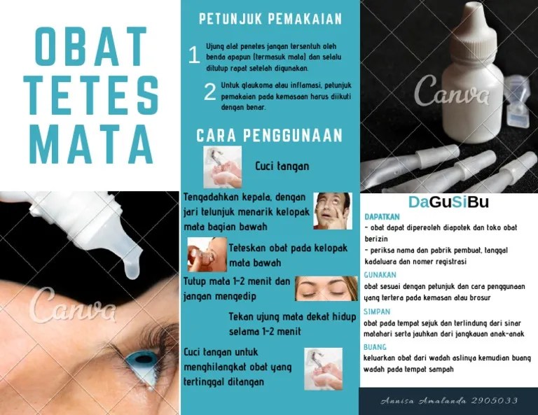 Brosur Penggunaan Obat Tetes Mata | PDF Brosur Penggunaan Obat Tetes Mata | PDF