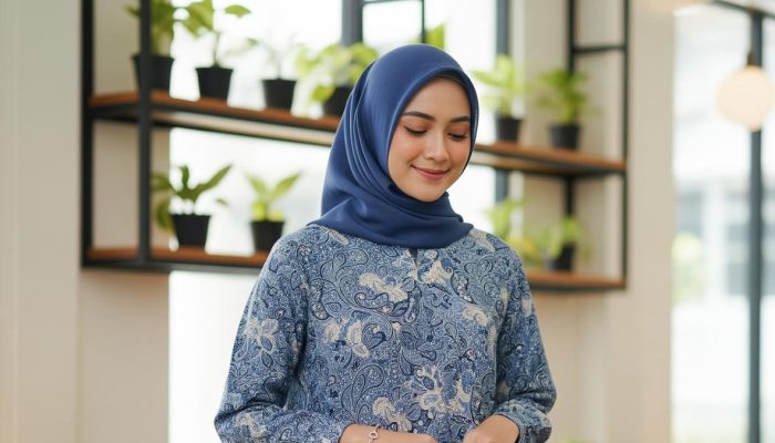 7 Model Gamis Batik Dobby yang Anggun dan Memukau di 2025