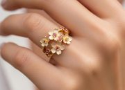 8 Model Cincin Emas Motif Bunga Anggun dan Bermakna yang Tren 2025