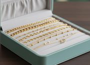 8 Model Gelang Emas Desain Layer Dua Tingkat dengan Rantai Berbeda