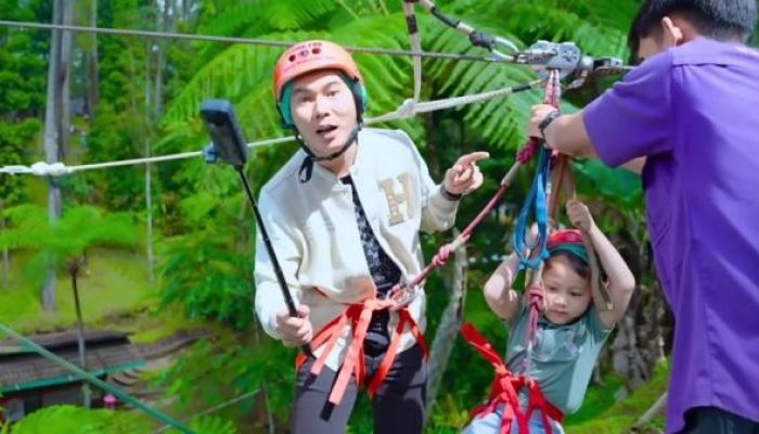 Outbound Menyenangkan di Bandung Bersama Aletha Abew dan Keluarga yang Bikin Penonton Tertawa