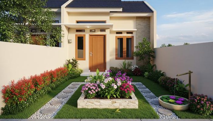 8 Desain Taman Bunga Depan Rumah Minimalis untuk Dekorasi Natural yang Menyegarkan