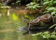 Apakah Ular Air Belang Berbahaya? Fakta Tentang Binatang Melata Ini