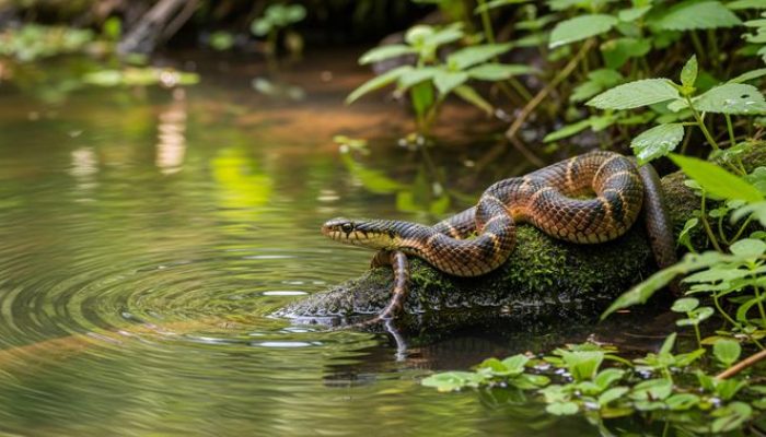 Apakah Ular Air Belang Berbahaya? Fakta Tentang Binatang Melata Ini