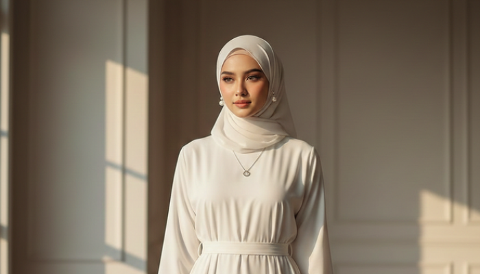 8 Model Gamis Abaya Putih Elegan dan Timeless untuk Berbagai Acara di 2026