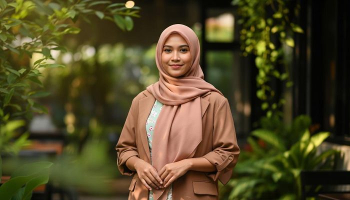 9 Rekomendasi Gamis Motif Bunga Soft dan Blazer Tipis untuk Gaya Modern