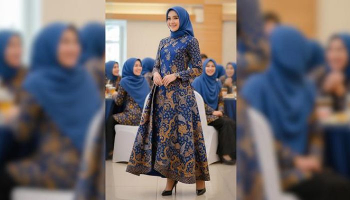 Inspirasi Gamis Batik Kombinasi Modern 2026 untuk Seragam Wanita Arisan RT