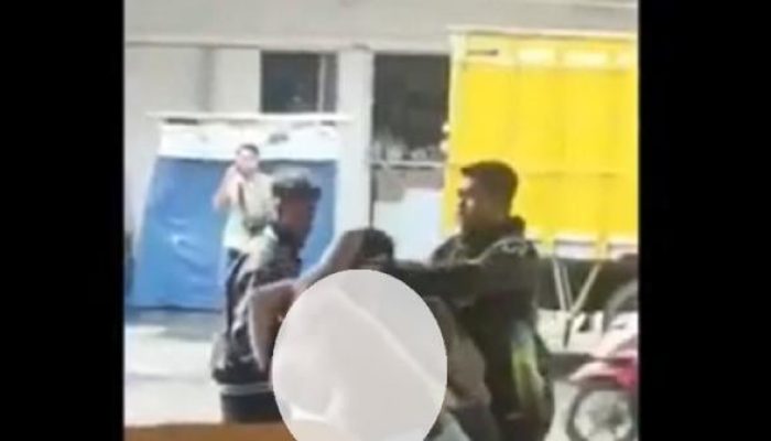 Perkelahian Sopir Truk dan Pegawai Bank di Gunungkidul Terekam Kamera