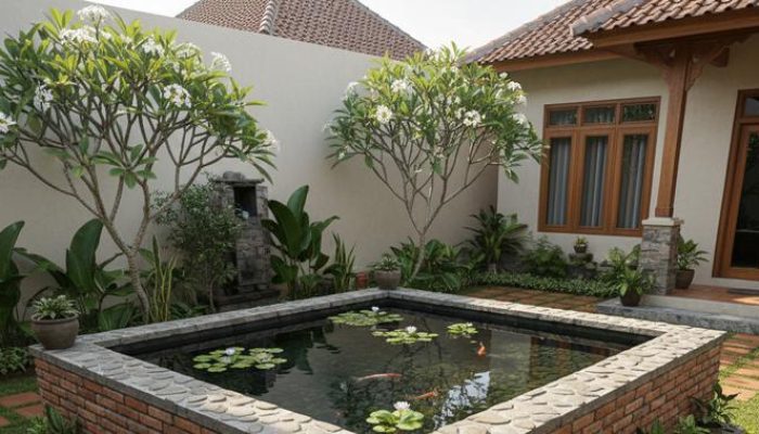 Membuat Kolam Ikan dari Batu Bata yang Indah dan Anti Rembes